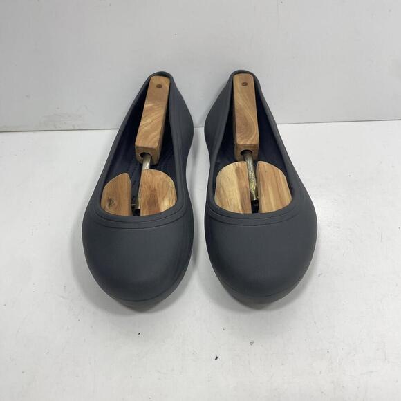 Crocs Flats Womens 9 Kadee Ballet Black Slip On Shoes Casual Waterproof Comfort - Picture 2 of 7